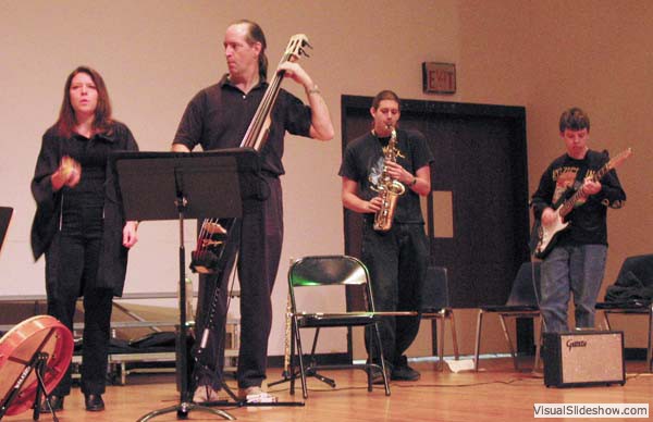 Teresa and George Powell, Andrew Powell, and Nate Gibson